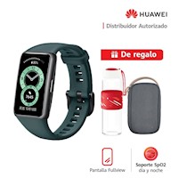 Huawei Smartwatch Band 6 Verde + Storage Bag Premium + Glass Bottle Red